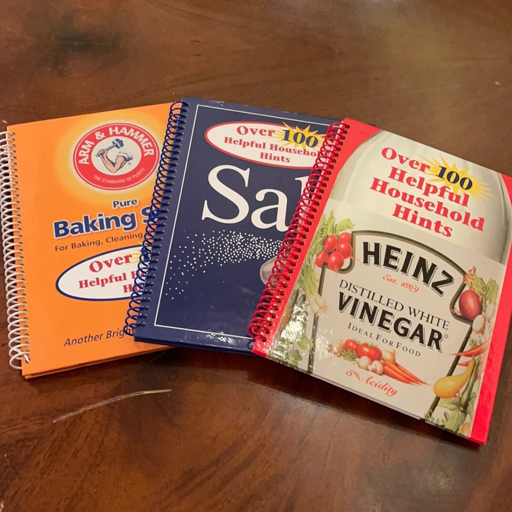 Over 100 helpful household hints books 3 in total vinegar salt baking soda
